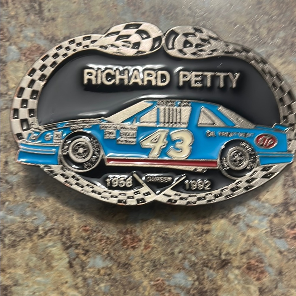 Richard Petty Racing Car Belt Buckle